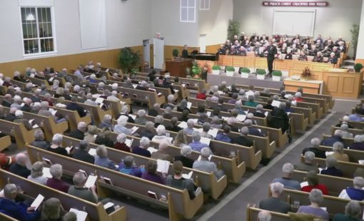 Congregation with Song Leader & Choir